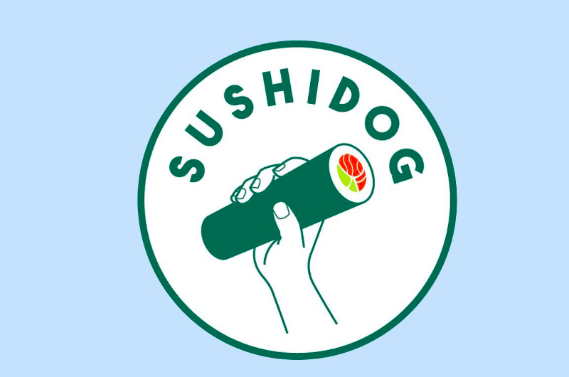 sushi dog logo